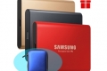 SSD Samsung 500GB - T5 Portable USB type c 3.0 /3.1 (Mu-PA500B/WW) (3 màu B/G/R-đen/vàng/đỏ)