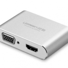 Bộ chuyển đổi cổng Lightning to HDMI + VGA  Ugreen UG-30522  cho Iphone5/6 , ipad 