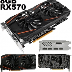 Card màn hình gigabyte  RX570GAMING-8GD-MI