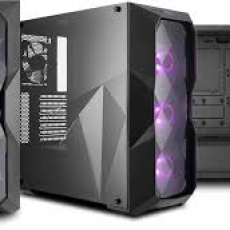 Case máy tính Cooler Master MasterBox TD500-(side window)  Mặt trước khắc kim cương