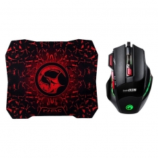 Mouse + Mousepad  Marvo  M 315 + G1 LED ( USB )