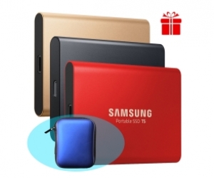 SSD Samsung 1TB - T5 Portable 2.5 USB type c 3.0 /3.1(Mu-PA1T0B/WW) (3 màu B/G/R-đen/vàng/đỏ)