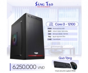 PCSTA VĂN PHÒNG ( (I3-12100/ 8GB/ 256GBSSD / 350W / KB+M) -I312H68256350