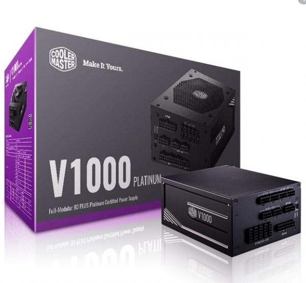 NGUỒN COOLER MASTER V 1000 PLATINUM (tích hợp công tắc đổi từ single rail sang multi rail )