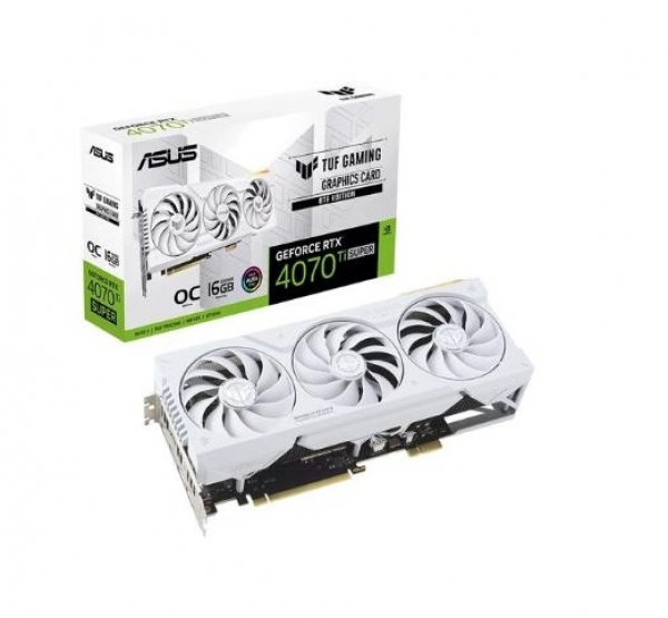 VGA Asus TUF Gaming RTX 4070Ti Super BTF White O16G (TUF-RTX4070TIS-O16G-BTF-WHITE)