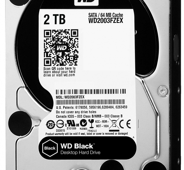 Ổ Cứng HDD WESTERN 2TB WD2003FZEX BLACK (7200rpm) 