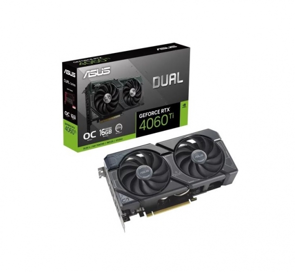 VGA Asus Dual GeForce RTX 4060 Ti OC 16GB GDDR6 (DUAL-RTX4060TI-O16G)