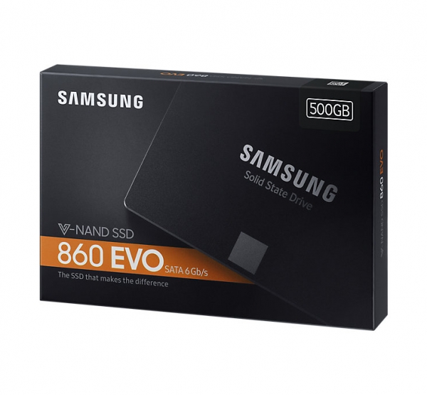 SSD Samsung 860EVO 500GB Sata III 6Gbit/s 2.5 (MZ-76E500BW)