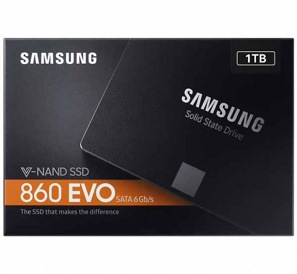 SSD Samsung 860EVO 1TB Sata III 6Gbit/s 2.5 (MZ-76E1T0BW)