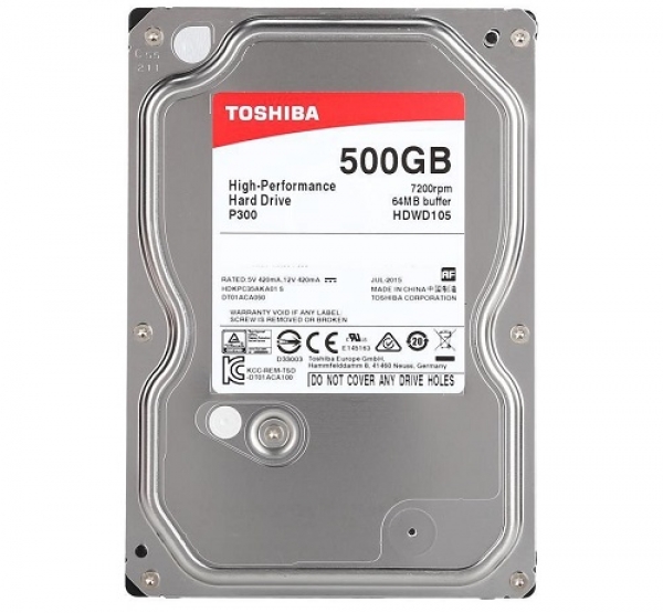 HDD Toshiba P300 500Gb 7200rpm 64Mb