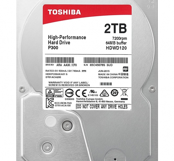 HDD Toshiba 2Tb P300 7200rpm 