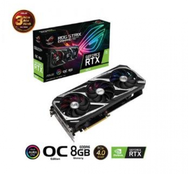 VGA Asus ROG-STRIX-RTX3050-8G-GAMING (3050-8GB GDDR6 /HDMI/DP/