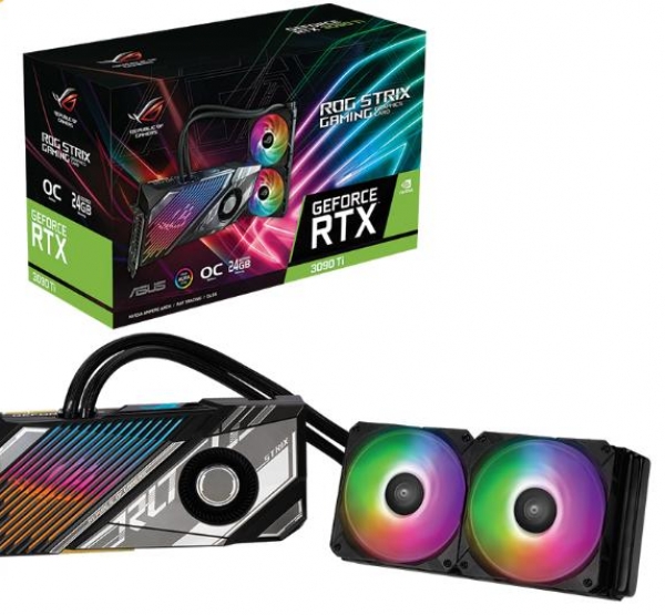 VGA Asus ROG STRIX LC RTX 3090 TI OC 24GB GAMING (RTX3090TI-O24G-GAMING /DisplayPort /HDMI/HDCP)